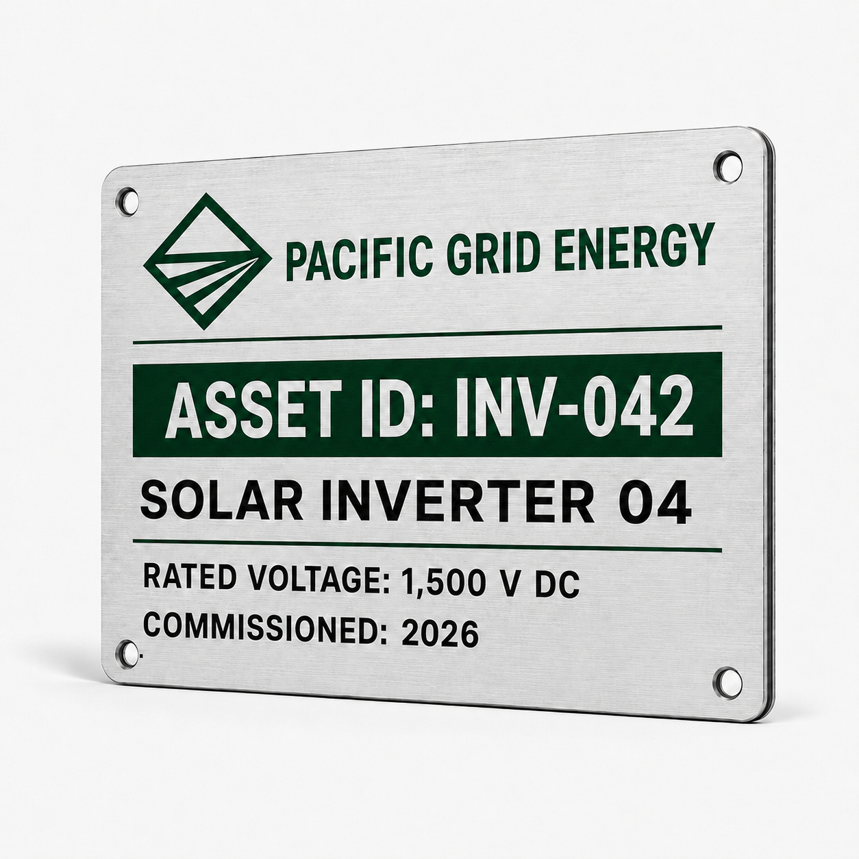 ACM Brushed Metal Signs & Labels